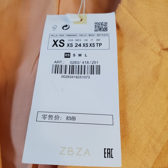 XS peach color, skort set - Picture 9 of 12